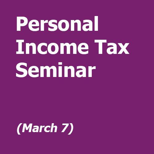 Personal Income Tax Seminar